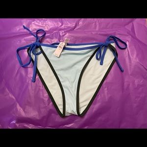 NEW American Eagle Blue Cheeky Bikini Bottom Sz XL